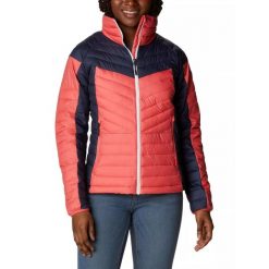 Kurtka uliczna damska Columbia Powder Lite II Full Zip. Czerwone kurtki damskie Columbia, s, bez wzorów, bez kaptura. Za 669.00 zł.