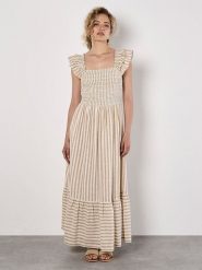 Apricot Sukienka w kolorze beżowym rozmiar: L. Brązowe sukienki damskie Apricot, bez wzorów, bez ramiączek. Za 86.99 zł.