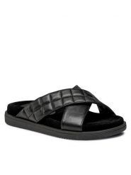Lasocki Klapki WI16-SARDYNIA-01A Czarny. Czarne klapki damskie Lasocki, bez wzorów, ze skóry, bez obcasa, bez zapięcia. Za 179.99 zł.