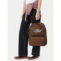 Plecak Vans. Brązowe plecaki Vans, bez wzorów. Za 169.99 zł.