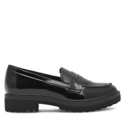 Mokasyny JENNY. Czarne mokasyny damskie Jenny, bez obcasa. Za 139.99 zł.