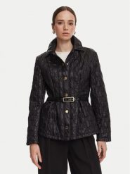 Marciano Guess Kurtka przejściowa G6YL07 W3161 Czarny Regular Fit. Czarne kurtki damskie Marciano Guess, z aplikacjami, z syntetyku, bez kaptura. Za 989.99 zł.