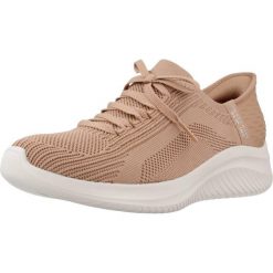 Tenisówki Skechers Model Slip-ins: Ultra Flex 3.0 Tonal Stretc Kolor Brąz. Brązowe obuwie sportowe damskie Skechers, bez zapięcia, tenisowe. Za 349.99 zł.