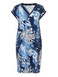 TATUUM Sukienka "Koka" w kolorze niebieskim rozmiar: M. Niebieskie sukienki damskie TATUUM, bez wzorów, bez ramiączek. Za 216.22 zł.