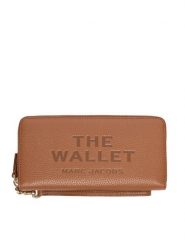 Marc Jacobs Portfel The Leather Continental 2P4SMP015S02 Brązowy. Brązowe portfele damskie Marc Jacobs, bez wzorów, ze skóry. Za 689.99 zł.