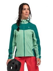 Schöffel Kurtka przeciwdeszczowa "Epic Trail" w kolorze zielonym rozmiar: 34. Zielone kurtki sportowe damskie Schöffel, m, bez wzorów, z materiału, bez kaptura. Za 464.95 zł.