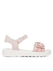 Primigi Sandały 1417011 S Różowy. Czerwone sandały dziewczęce Primigi, ze skóry, bez obcasa, bez zapięcia. Za 279.99 zł.