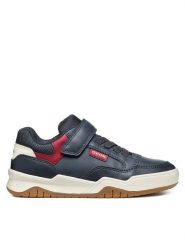 Geox Sneakersy J Perth Boy J367RE 0MEFU C4244 S Granatowy. Niebieskie buty sportowe chłopięce Geox, ze skóry, bez zapięcia. Za 199.99 zł.