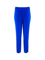 MARLU Spodnie w kolorze kobaltowym rozmiar: 40. Niebieskie spodnie materiałowe damskie MARLU, bez wzorów, z materiału. Za 153.71 zł.