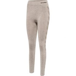 Damskie legginsy mid-rise Hummel CI. Szare legginsy damskie Hummel, bez wzorów, z dzianiny. Za 214.50 zł.