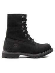Timberland Trapery Authentic Teddy Fleece W TB08149A001 Czarny. Czarne trapery damskie Timberland, ze skóry, bez zapięcia. Za 629.99 zł.
