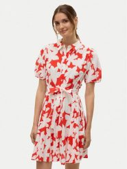 Vero Moda Sukienka koszulowa Dicthe 10303728 Czerwony Regular Fit. Czerwone sukienki damskie Vero Moda, bez wzorów, z bawełny, bez ramiączek. Za 139.99 zł.