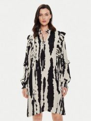 Karen by Simonsen Sukienka codzienna Nime 10104892 Beżowy Relaxed Fit. Brązowe sukienki damskie Karen by Simonsen, bez wzorów, z wiskozy, bez ramiączek. Za 399.99 zł.