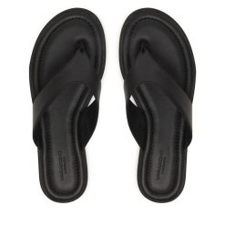 Japonki Vagabond Shoemakers. Czarne klapki damskie Vagabond Shoemakers, bez wzorów, bez obcasa, bez zapięcia. Za 389.99 zł.