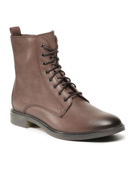 Lasocki Trzewiki ARC-NEW2-03 Brązowy. Brązowe botki damskie Lasocki, ze skóry, bez obcasa, na płaskiej podeszwie, bez zapięcia. Za 215.99 zł.