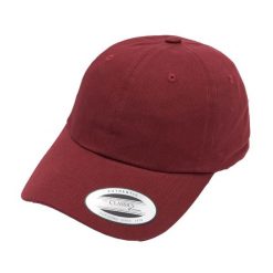 Niskoprofilowa Czapka Z Daszkiem Dla Dorosłych Unisex Classic Cotton Twill. Brązowe czapki z daszkiem damskie FLEXFIT, bez wzorów. Za 68.99 zł.