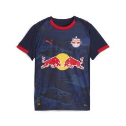 Młodzieżowa koszulka wyjazdowa FC Red Bull Salzburg 25/26 PUMA New Navy Red Blue. Czerwona bluzki damskie Puma, m, bez wzorów, młodzieżowe, bez kołnierzyka, bez ramiączek. Za 349.00 zł.