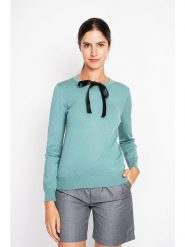 ASSUILI Sweter w kolorze turkusowym rozmiar: 40. Niebieskie swetry klasyczne damskie Assuili, bez kołnierzyka. Za 104.99 zł.