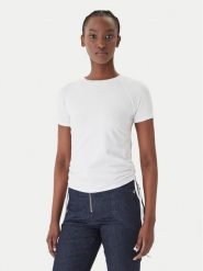 Patrizia Pepe T-Shirt 2M4549/J416-W103 Biały Reglan Fit. Białe t-shirty damskie Patrizia Pepe, m, bez wzorów, bez kołnierzyka. Za 729.99 zł.