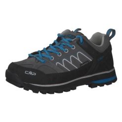 Damskie buty trekkingowe górskie ze skóry zamszowej VIBRAM CMP MOON LOW. Niebieskie obuwie trekkingowe damskie CMP, ze skóry, bez zapięcia. Za 459.90 zł.