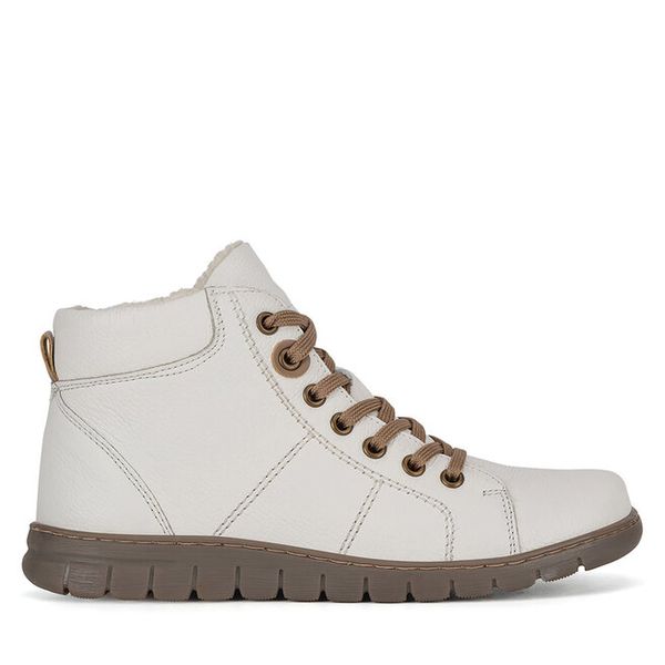 Trzewiki Go Soft. Brązowe botki damskie GO SOFT, bez obcasa, na płaskiej podeszwie, bez zapięcia. Za 229.99 zł.