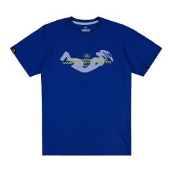 Koszulka MANTO Halftone. Niebieskie koszulki sportowe damskie MANTO, l, bez wzorów, bez ramiączek. Za 84.99 zł.