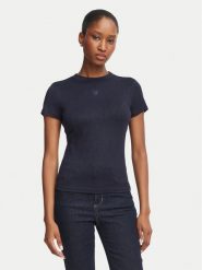 Guess T-Shirt W5BP07 KCGM2 Granatowy Regular Fit. Niebieskie t-shirty damskie Guess, m, z aplikacjami, z syntetyku, bez kołnierzyka. Za 174.99 zł.