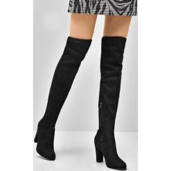 Czarne Kozaki Sincere. Czarne kozaki damskie Born2be, na jesień, z materiału. Za 129.99 zł.