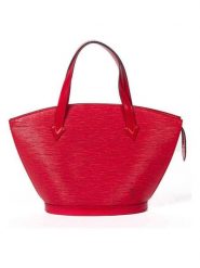 Louis Vuitton Skórzana torebka "St-Jacques PM" w kolorze czerwonym - 23 x 24 x 10 cm rozmiar: onesize. Czerwone torebki klasyczne damskie Louis Vuitton, z materiału, bez dodatków. Za 2,696.99 zł.