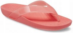 Japonki Dla Dorosłych Crocs Splash Glossy Flip. Brązowe klapki damskie Crocs, bez wzorów, z materiału, bez obcasa, bez zapięcia. Za 99.99 zł.