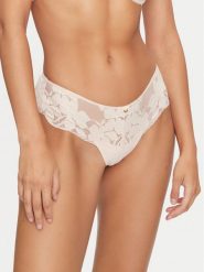 Selmark Stringi Federica 61106 Beżowy. Brązowe stringi Selmark, bez wzorów, z bawełny. Za 99.99 zł.
