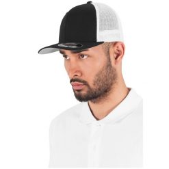 Czapka Flexfit mesh 2-tone. Białe czapki damskie FLEXFIT, bez wzorów, z bawełny. Za 73.15 zł.