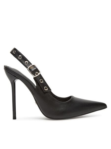 DeeZee Szpilki AL96229-1 Czarny. Czarne szpilki damskie DeeZee, bez wzorów, ze skóry, bez obcasa, na szpilce, bez zapięcia. Za 139.99 zł.