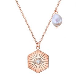 Valero Pearls Stal nierdzewna Preciosa Perła hodowlana słodkowodna Naszyjniki 1 ct Damski. Białe naszyjniki damskie Valero Pearls, z perłą, ze stali. Za 209.99 zł.