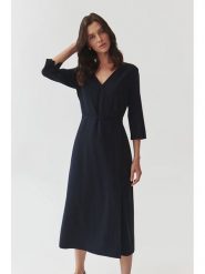 TATUUM Sukienka w kolorze granatowym rozmiar: 34. Niebieskie sukienki damskie TATUUM, bez wzorów, bez ramiączek. Za 279.95 zł.