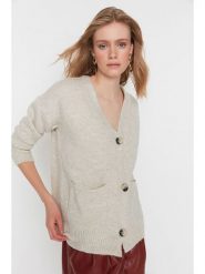 Trendyol Kardigan w kolorze jasnoszarym rozmiar: S. Szare kardigany damskie Trendyol, s, bez wzorów. Za 52.99 zł.