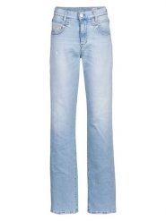 Herrlicher Dżinsy "Breezy" - Straight fit - w kolorze błękitnym rozmiar: W25/L32. Niebieskie jeansy damskie Herrlicher, z podwyższonym stanem. Za 239.99 zł.