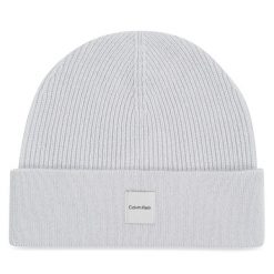 Czapka Calvin Klein. Niebieskie czapki damskie Calvin Klein, na zimę, bez wzorów. Za 329.99 zł.