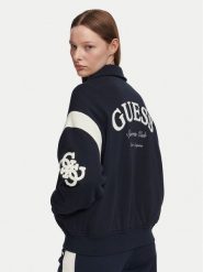 Guess Kurtka bomber V6YL07 K4293 Granatowy Regular Fit. Niebieskie kurtki damskie Guess, s, z aplikacjami, z syntetyku, bez kaptura. Za 614.99 zł.