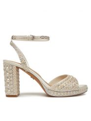 Aldo Sandały Alluring 13918881 Biały. Białe sandały damskie ALDO, bez wzorów, ze skóry, bez obcasa, na słupku, bez zapięcia. Za 519.99 zł.