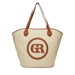 Torebka GINO ROSSI. Brązowe shopper bag Gino Rossi, bez wzorów, bez dodatków. Za 179.99 zł.