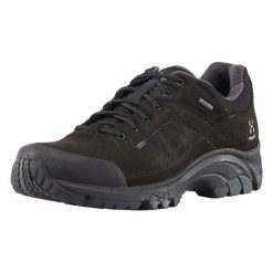 Damskie buty trekkingowe Haglöfs Ridge GTX Low. Czarne obuwie trekkingowe damskie Haglöfs, bez zapięcia. W wyprzedaży za 698.65 zł.