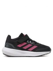 Adidas Sneakersy Runfalcon 3.0 Sport Running Elastic Lace Top Strap Shoes HP5875 Czarny. Czarne buty sportowe dziewczęce Adidas, bez wzorów, z materiału, bez zapięcia. Za 129.99 zł.