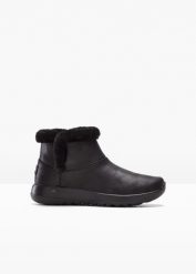 Kozaki Skechers. Czarne kozaki damskie bonprix, na zimę, bez obcasa, bez zapięcia. Za 299.99 zł.
