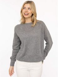Zwillingsherz Sweter "Blogger" w kolorze szarym rozmiar: M. Szare swetry klasyczne damskie Zwillingsherz, m, z kaszmiru, bez kołnierzyka. Za 499.95 zł.