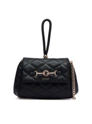 Guess Torebka Frances Mini HWQG22 41780 Czarny. Czarne torebki wieczorowe damskie Guess, z aplikacjami, ze skóry, bez dodatków. Za 494.99 zł.