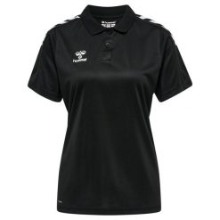 Damska koszulka polo Hummel Functional. Czarne koszulki damskie Hummel, xl, bez wzorów, z materiału, bez kołnierzyka, bez ramiączek. Za 163.50 zł.