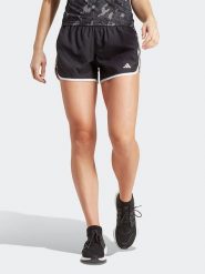 Adidas Szorty "Marathon 20" w kolorze czarnym do biegania rozmiar: M. Czarne spodenki sportowe damskie Adidas, m, bez wzorów, z materiału, do biegania. Za 118.95 zł.
