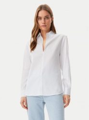 Calvin Klein Koszula K20K208378 Biały Regular Fit. Białe koszule damskie Calvin Klein, bez wzorów, z bawełny, bez kołnierzyka, bez ramiączek. Za 299.99 zł.