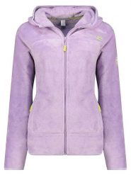 Geographical Norway Kurtka polarowa "Upalood" w kolorze lawendowym rozmiar: L. Różowe kurtki damskie Geographical Norway, l, bez wzorów, z polaru, bez kaptura. Za 113.63 zł.